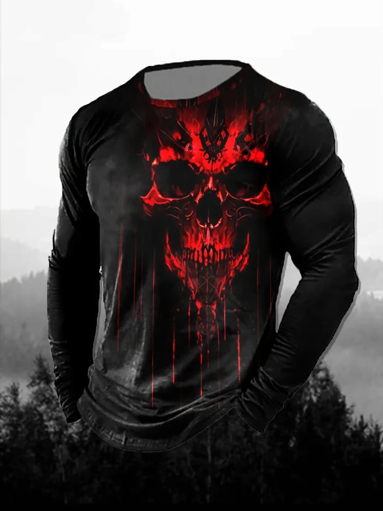 3D Printing Custom - Camiseta de manga comprida com estampa