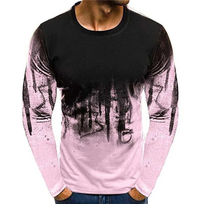 3D Printing Custom - Camiseta Masculina com Estampa Camuflada para