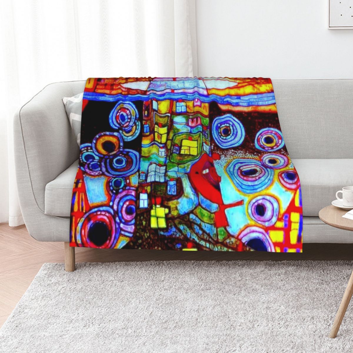 3D Printing Qatar - Cobertor de cama com estampa neon