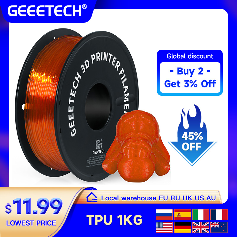 Geeetech tpu impressora 3d fil - 3D Printing Nylon avaliação e preço